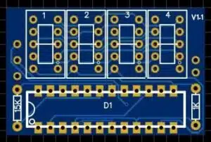 Afficheur 7 segments PCB 0,36 pouce 4 chiffres
