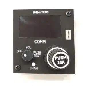 Panel symulatora lotniczego VHF COMM Bendix KFS do lotnictwa ogólnego