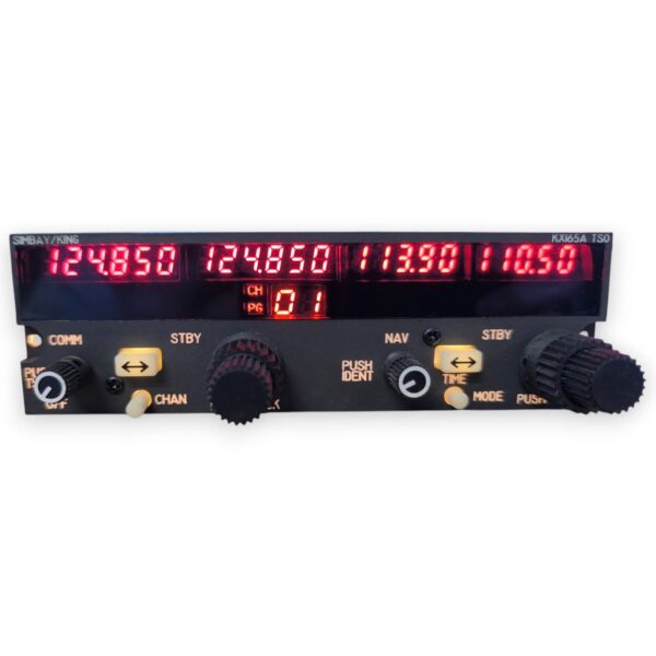 Bendix KX165 with backlight illuminated