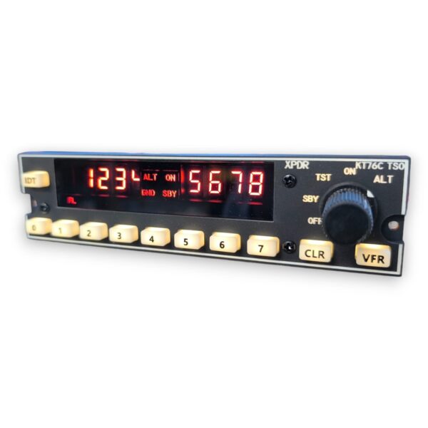 Bendix KT76C with backlighting side view